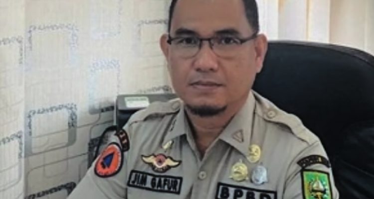 Kepala Bidang Kedaruratan BPBD Riau, Jim Ghafur