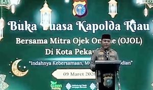 Silaturahmi dan Buka Puasa Kapolda Riau Bersama Mitra OJOL di Pekanbaru 2026